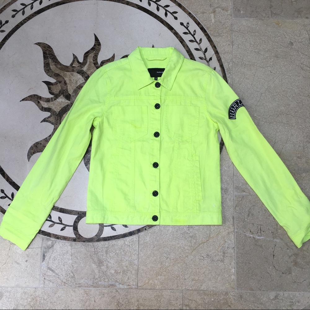 Hurley Lime Green Jean Jacket